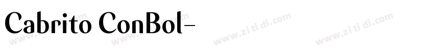 Cabrito ConBol字体转换